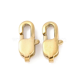 Ion Plating(IP) 304 Stainless Steel Lobster Claw Clasps, Golden, 9x5x3mm, Hole: 1mm(X-STAS-F094-05A-G)
