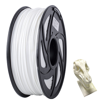 Plastic Cord, 3D Printer Filament, White, 1.75mm, about 400m/roll