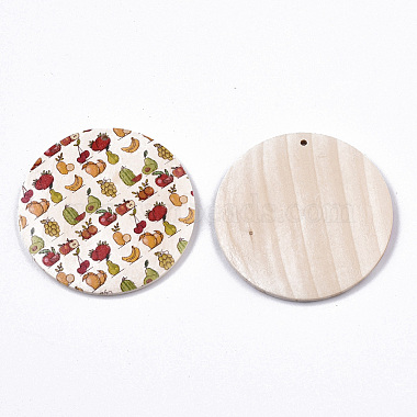 Fruit Seris Printed Wood Pendants(WOOD-S045-103B-07)-2