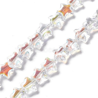 Clear AB Star Glass Beads