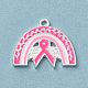 Breast Cancer Pink Awareness Ribbon Theme Alloy Enamel Pendants(ENAM-A147-01F)-1