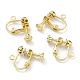 Brass Clip-on Earring Findings(KK-Z007-21G)-1