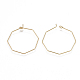 Brass Hoop Earring Findings(KK-T038-428A-G)-2