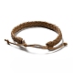 PU Imitation Leather Braided Cord Bracelets for Women(BJEW-M290-01I)-2