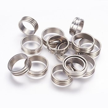 Closeout Sale, Stainless Steel Rings, Mixed Shapes and  Mixed Size, Stainless Steel Color, 7mm