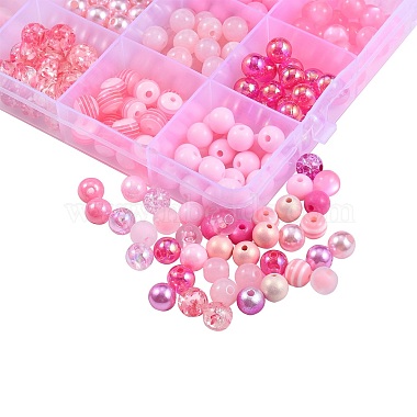 Kits de fabrication de colliers et de bracelets de la série rose à faire soi-même(DIY-CJ0001-76)-6