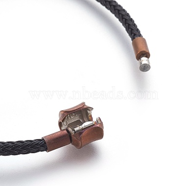 Fabrication de bracelet de style européen en fil d'acier(MAK-L018-01B)-3