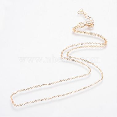 Iron Cable Chains Necklace Making(MAK-R016-50cm-G)-2