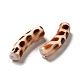 Cuentas acrílicas opacas con estampado de leopardo pintadas con aerosol(OACR-L013-036)-2