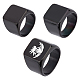 3Pcs 3 Size 304 Stainless Steel Rectangle Signet Finger Rings(RJEW-UN0001-26B)-1