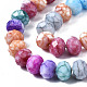 Opaque Baking Painted Glass Beads Strands(EGLA-N006-009B-A18)-3