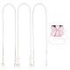 WADORN 3Pcs 3 Styles Plastic Imitation Pearl Bag Strap Chains(AJEW-WR0001-90)-1