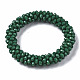 Faceted Opaque Glass Beads Stretch Bracelets(BJEW-S144-002E-02)-2