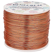 Round Aluminum Wire, Dark Salmon, 20 Gauge, 0.8mm, about 770.99 Feet(235m)/roll(AW-BC0001-0.8mm-04)