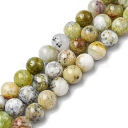 Natural Green Opal Beads Strands, Round, 8mm, Hole: 0.9mm, about 48~49pcs/strand, 15.28~15.59 inch(38.8~39.6cm)(G-C029-02A)