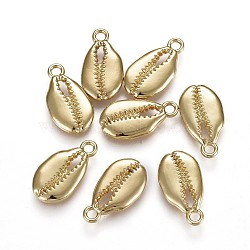 Real Gold Plated Shell Alloy Pendants(X-TIBEP-A040-049G-NR)