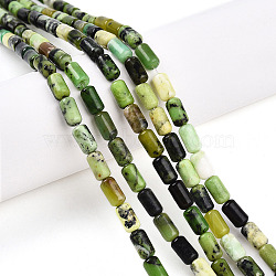 Natural Serpentine Beads Strands, Barrel, 7.5~8x4~5mm, Hole: 0.6mm, about 48pcs/strand, 15.16~15.35 inch(38.5~39cm)(G-N346-01A-04)