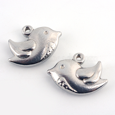 Stainless Steel Color Bird Stainless Steel Charms