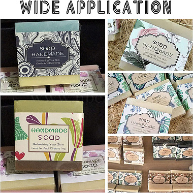 90piezas 9 estilos de etiqueta de papel de jabón con patrón de rosas(DIY-WH0399-69-028)-6