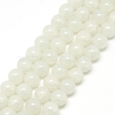 6mm Ivory Round Glass Beads