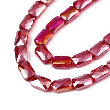 Electroplate Opaque Solid Color Glass Beads Strands(EGLA-N002-25-A01)-3