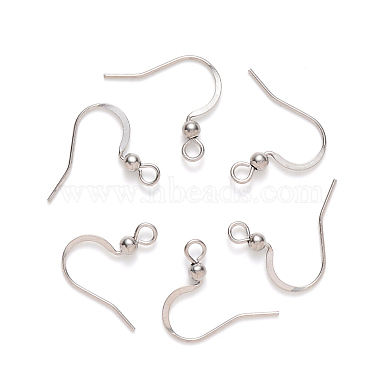 304 crochets à boucles d'oreille français en acier inoxydable(STAS-S111-004)-2