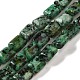 Dyed Natural African Turquoise(Jasper) Beads Strands(G-G085-A06-01)-1