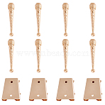 DIY Alloy Bolo Tie Making Finding Kit, Light Gold, Cord Ends: 52.5x10.5mm, Hole: 5.5mm(FIND-CA0009-03KCG)