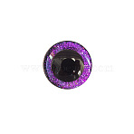 Craft Resin Doll Eyes, Stuffed Toy Eyes, Safety Eyes, with 2Pcs Washers, Half Round, Purple, 16mm(DOLL-PW0006-003D-09)