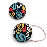Cloth Tape Measure, Soft Retractable Sewing Tape Measure, for Body, Sewing, Leaf, Black, 53x12mm(PW-WG76157-02)