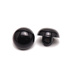 Craft Plastic Doll Eyes, Stuffed Toy Eyes, Mushroom, Black, 11x9mm, Hole: 3mm(DIY-WH0304-029B)