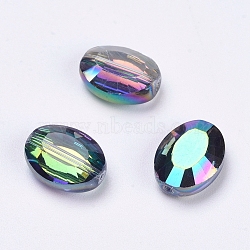 Imitation Austrian Crystal Beads, Grade AAA, Faceted, Oval, Colorful, 13x10x5mm, Hole: 0.9~1mm(SWAR-F072-13x10mm-31)