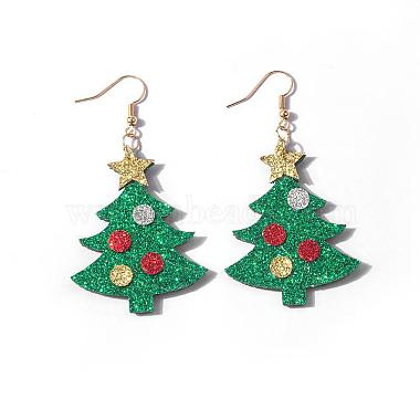 クリスマス アイアンアクリル ダングルイヤリング(FS-WG00170-02)-1