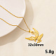 Animal Stainless Steel Eagle Pendant Necklace for Women(QG3482-6)-1