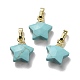 Synthetic Turquoise Charms(G-F584-A20-G)-1