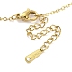Ion Plating(IP) 304 Stainless Steel Pendant Necklaces for Women(NJEW-B080-01G)-3