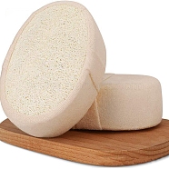 Exfoliating Loofah Pad Body Scrubber with Sponge, Shower Cleanser, Bathing Tools, Oval, 145x105x50mm(PW-WG24794-02)