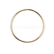 Iron Bag Handles, for Handmade Bag Handbags Purse Handles Replacement, Round Ring, Light Gold, 11.05x0.45cm, Inner Diameter: 10.15cm(FIND-WH0117-96B-LG)