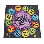 Square Altar Tablecloth, Tarot Spreading Cloth, Tarot Reading Cloth, Tarot Mat, Witchy Cottagecore Decor Wiccan Gifts, Constellation, 75.5x76x0.3mm(AJEW-K035-01L)