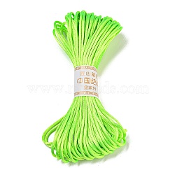 Polyester Embroidery Floss, Cross Stitch Threads, Green Yellow, 3mm, 20m/bundle(OCOR-C005-C33)