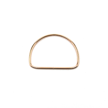 Iron Bag Handles, for Bag Purse Handles Replacement Accessories, Semicircle, Light Gold, 9x11.7x0.45cm, Inner Diameter: 8x10.5cm