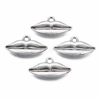 Thai Sterling Silver Plated Lip Alloy Pendants