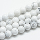Natural Howlite Beads Strands(X-G-T049-6mm-21)-1