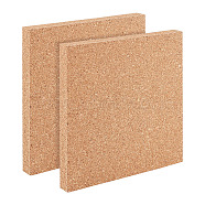 Self Adhesive Cork Sheets, for Kitchen Hot Mats, Cup Mats, Bulletin, Square, Sandy Brown, 149x149x15mm(DIY-WH0569-67A)