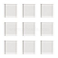 Glass Cabochons, Square, Clear, 22x22x4.5mm(GGLA-TAC0001-01A)