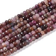 Natural Spinel Beads Strands, Faceted, Rondelle, 5.5x4mm, Hole: 0.8mm, about 96pcs/strand, 15.39''(39.1cm)(G-K373-B01-01)