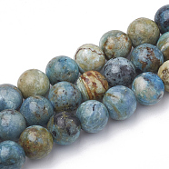 Synthetic Variscite Beads Strands, Round, 4~5mm, Hole: 0.5mm, about 94~99pcs/strand, 15.7 inch(G-T103-11)