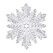 Carbon Steel Cutting Dies Stencils, for DIY Scrapbooking/Photo Album, Decorative Embossing DIY Paper Card, Snowflake, Matte Platinum Color, 80x0.9mm(DIY-E017-07)