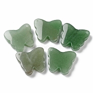Natural Green Aventurine Pendants, Butterfly Charms, 27.5~30x32~34x8mm, Hole: 2mm(G-D087-01C)
