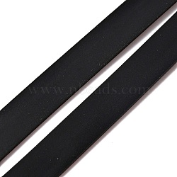 Silicone Wrapping Bands for Packaging, Stretchy Resistance Fidget Chair Band for Kids, Black, 400x10x0.9mm(AJEW-WH0282-57J)